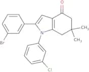 2-(3-bromophenyl)-1-(3-chlorophenyl)-6,6-dimethyl-5,6,7-trihydroindol-4-one