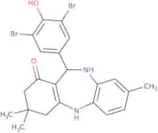 2,10-diaza-9-(3,5-dibromo-4-hydroxyphenyl)-5,5,13-trimethyltricyclo[9.4.0.0<3,8>]pentadeca-1(11),3…