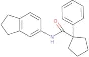 N-(2,3-dihydro-1H-inden-5-yl)-1-phenylcyclopentane-1-carboxamide