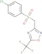 4-chloro-1-(((4-(trifluoromethyl)(3,2,5-oxadiazolyl))methyl)sulfonyl)benzene