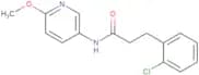 3-(2-chlorophenyl)-N-(6-methoxy(3-pyridyl))propanamide