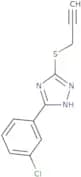5-(3-chlorophenyl)-3-prop-2-ynylthio-1H-1,2,4-triazole