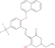 5-ethyl-2-(((2-naphthyloxy-5-(trifluoromethyl)phenyl)amino)methylene)cyclohexane-1,3-dione