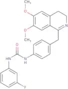 1-(4-((6,7-dimethoxy(3,4-dihydroisoquinolyl))methyl)phenyl)-3-(3-fluorophenyl)urea