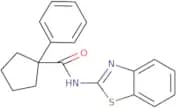 N-(1,3-benzothiazol-2-yl)-1-phenylcyclopentane-1-carboxamide