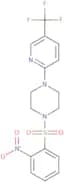 2-nitro-1-((4-(5-(trifluoromethyl)(2-pyridyl))piperazinyl)sulfonyl)benzene