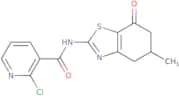 (2-chloro(3-pyridyl))-N-(5-methyl-7-oxo(4,5,6-trihydrobenzothiazol-2-yl))formamide
