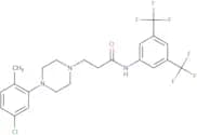 N-(3,5-bis(trifluoromethyl)phenyl)-3-(4-(5-chloro-2-methylphenyl)piperazinyl)propanamide