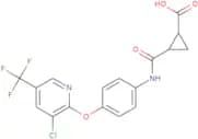 2-(N-(4-(3-chloro-5-(trifluoromethyl)-2-pyridyloxy)phenyl)carbamoyl)cyclopropanecarboxylic acid