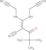 2-(2,2-dimethylpropanoyl)-3,3-bis(prop-2-ynylamino)prop-2-enenitrile