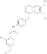1-(4-((6,7-dimethoxy(3,4-dihydroisoquinolyl))methyl)phenyl)-3-(4-methoxy-2-methylphenyl)urea