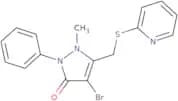 4-bromo-2-methyl-1-phenyl-3-(2-pyridylthiomethyl)-3-pyrazolin-5-one