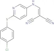 (((6-(4-chlorophenylthio)-3-pyridyl)amino)methylene)methane-1,1-dicarbonitrile