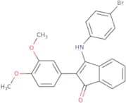 2-(3,4-dimethoxyphenyl)-3-((4-bromophenyl)amino)inden-1-one
