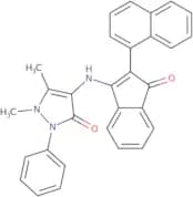 2,3-dimethyl-4-((2-naphthyl-1-oxoinden-3-yl)amino)-1-phenyl-3-pyrazolin-5-one