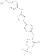 (4-(4-(3-chloro-5-(trifluoromethyl)(2-pyridyloxy))phenyl)(2,5-thiazolyl))(4-methoxyphenyl)amine