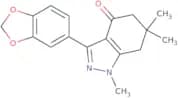 3-benzo[d]1,3-dioxolen-5-yl-1,6,6-trimethyl-5,6,7-trihydro1H-indazol-4-one
