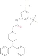 2-(4-(diphenylmethyl)piperazinyl)-N-(3,5-bis(trifluoromethyl)phenyl)ethanamide