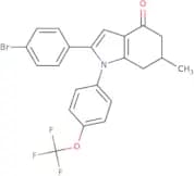 2-(4-bromophenyl)-6-methyl-1-(4-(trifluoromethoxy)phenyl)-5,6,7-trihydroindol-4-one