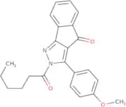 2-hexanoyl-3-(4-methoxyphenyl)indeno[3,2-c]pyrazol-4-one