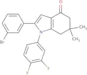 1-(3,4-difluorophenyl)-2-(3-bromophenyl)-6,6-dimethyl-5,6,7-trihydroindol-4-one