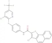(3-chlorobenzo[g]benzo[b]thiophen-2-yl)-N-(4-(3-chloro-5-(trifluoromethyl)(2-pyridylthio))phenyl)f…