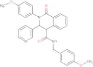 N-((4-methoxyphenyl)methyl)(2-(4-methoxyphenyl)-1-oxo-3-(3-pyridyl)(4-2,3,4-trihydroisoquinolyl))f…