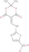 2,2-dimethyl-5-(((3-nitro(2,5-thiazolyl))amino)methylene)-1,3-dioxane-4,6-dione