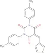 1,3-bis(4-methylphenyl)-5-(3-thienylmethylene)-1,3-diazaperhydroine-2,4,6-trione