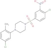 1-chloro-4-((4-(5-chloro-2-methylphenyl)piperazinyl)sulfonyl)-2-nitrobenzene