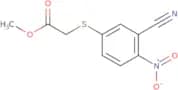 methyl 2-(3-nitrilo-4-nitrophenylthio)acetate