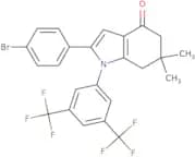 1-(3,5-bis(trifluoromethyl)phenyl)-2-(4-bromophenyl)-6,6-dimethyl-5,6,7-trihydroindol-4-one