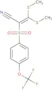 3,3-dimethylthio-2-((4-(trifluoromethoxy)phenyl)sulfonyl)prop-2-enenitrile