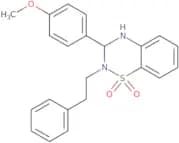 3-(4-methoxyphenyl)-2-(2-phenylethyl)-3,4-dihydro-2H-1λ6,2,4-benzothiadiazine-1,1-dione