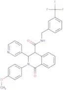 (2-(4-methoxyphenyl)-1-oxo-3-(3-pyridyl)(4-2,3,4-trihydroisoquinolyl))-N-((3-(trifluoromethyl)phen…