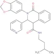 (2-benzo[3,4-d]1,3-dioxolen-5-yl-1-oxo-3-(3-pyridyl)(4-2,3,4-trihydroisoquinolyl))-N-(3-methylbuty…