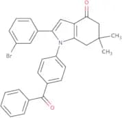 2-(3-bromophenyl)-6,6-dimethyl-1-(4-(phenylcarbonyl)phenyl)-5,6,7-trihydroindol-4-one