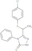 3-((4-chlorophenylthio)ethyl)-4-phenyl-1,2,4-triazoline-5-thione