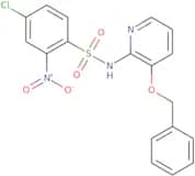 ((4-chloro-2-nitrophenyl)sulfonyl)(3-(phenylmethoxy)(2-pyridyl))amine