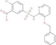 ((4-chloro-3-nitrophenyl)sulfonyl)(3-(phenylmethoxy)(2-pyridyl))amine