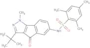 3-(tert-butyl)-1-methyl-6-(((2,4,6-trimethylphenyl)sulfonyl)amino)indeno[2,3-d]pyrazol-4-one
