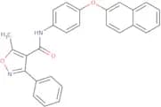 (5-methyl-3-phenylisoxazol-4-yl)-N-(4-(2-naphthyloxy)phenyl)formamide