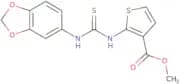 methyl 2-(((benzo[d]1,3-dioxolan-5-ylamino)thioxomethyl)amino)thiophene-3-carboxylate
