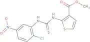 methyl 2-((((2-chloro-5-nitrophenyl)amino)thioxomethyl)amino)thiophene-3-carboxylate
