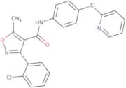(3-(2-chlorophenyl)-5-methylisoxazol-4-yl)-N-(4-(2-pyridylthio)phenyl)formamide