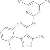 N-(4,6-dimethylpyrimidin-2-yl)(3-(6-chloro-2-fluorophenyl)-5-methylisoxazol-4-yl)formamide