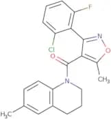3-(6-chloro-2-fluorophenyl)-5-methylisoxazol-4-yl 6-methyl(1,2,3,4-tetrahydroquinolyl) ketone