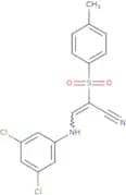 3-((3,5-dichlorophenyl)amino)-2-((4-methylphenyl)sulfonyl)prop-2-enenitrile