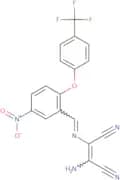 2-amino-1-(1-aza-2-(5-nitro-2-(4-(trifluoromethyl)phenoxy)phenyl)vinyl)ethene-1,2-dicarbonitrile