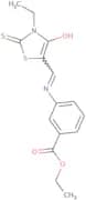 ethyl 3-({[(5Z)-3-ethyl-4-oxo-2-sulfanylidene-1,3-thiazolidin-5-ylidene]methyl}amino)benzoate